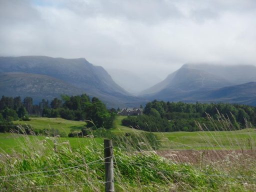 Blick in ein Glen in den schottischen Highlands